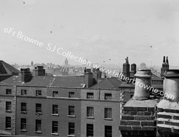 SKYLINE WITH CHIMNEY POTSFROM ROOF OF GARDINER STREET